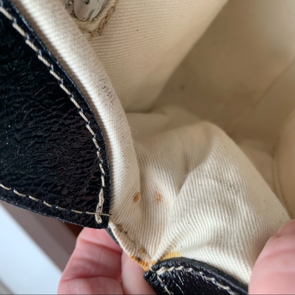 Black patent leather satchel bag - Picture 6 of 9